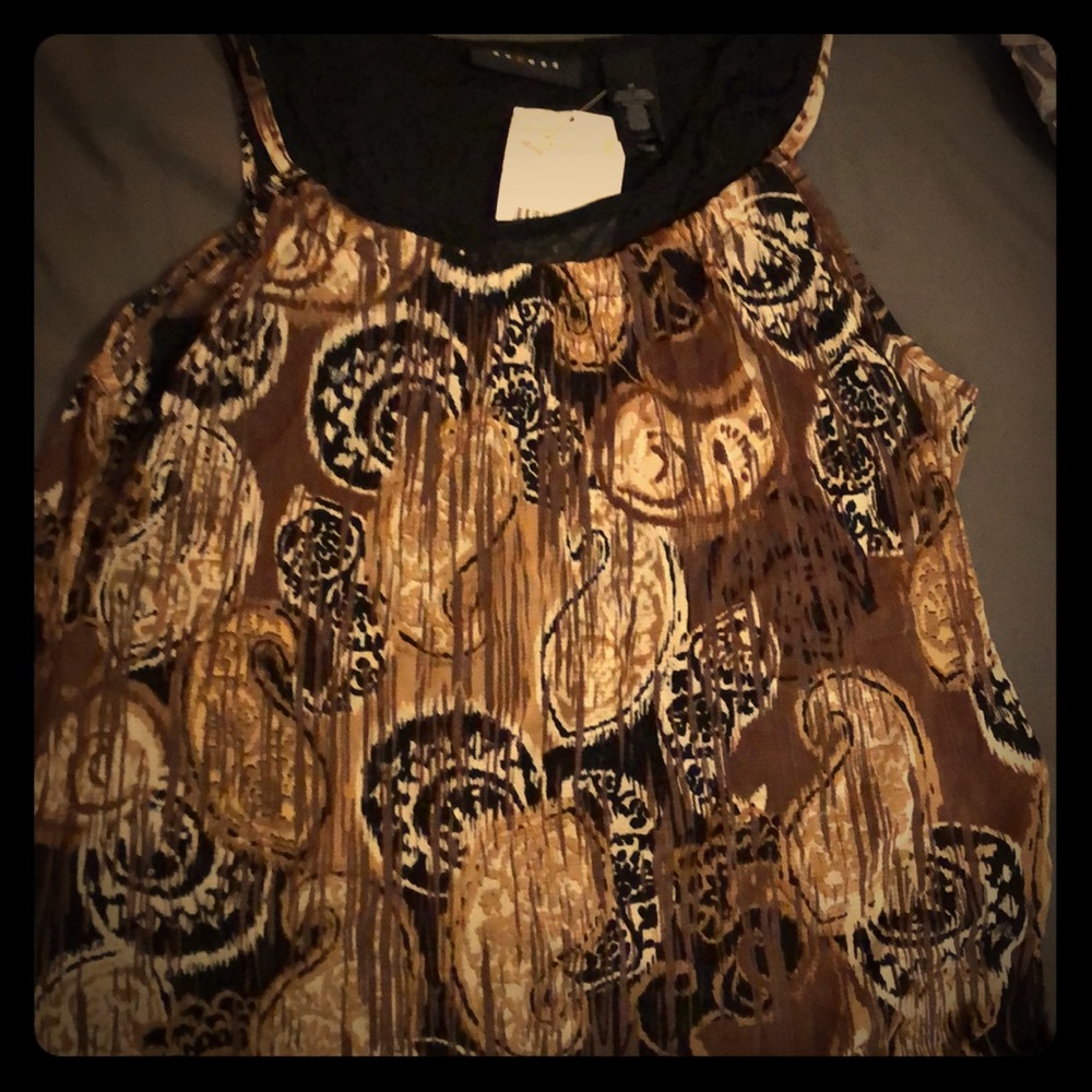 Sleeveless boho top